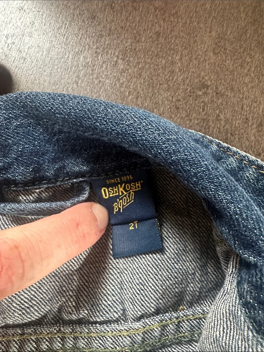 OshKosh B'gosh Girls Blue Denim Jacket - Classic Trucker - early 2000’s
